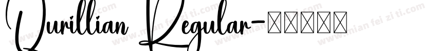 Qurillian Regular字体转换